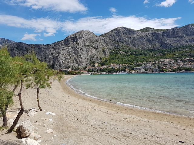 pláž v Chorvatsku